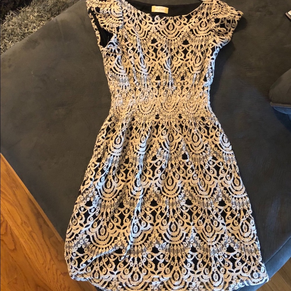 Altar'd State tan and black dress